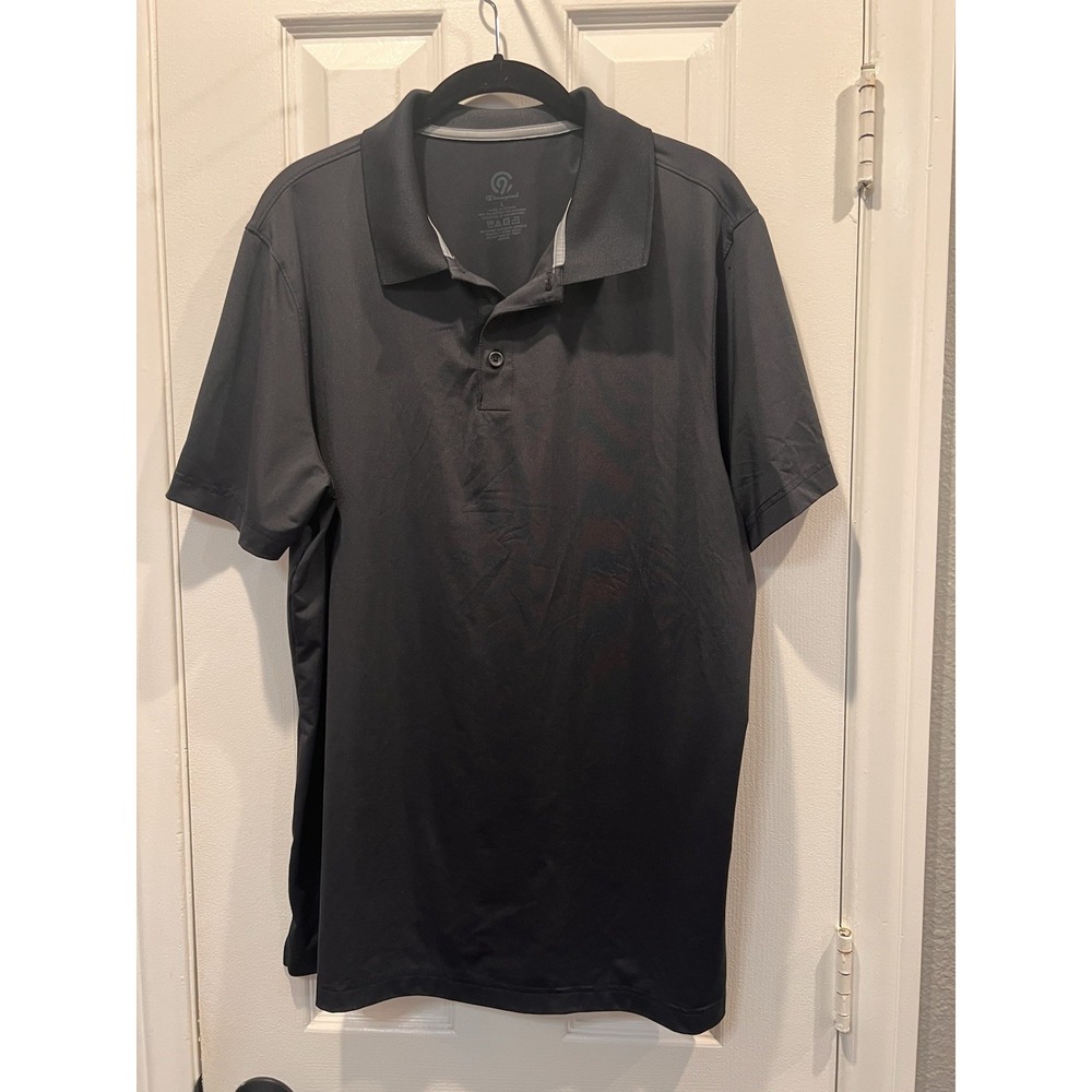 Champion C9 Mens Black Golf Polo Shirt Short Sleeve Performance Active Large